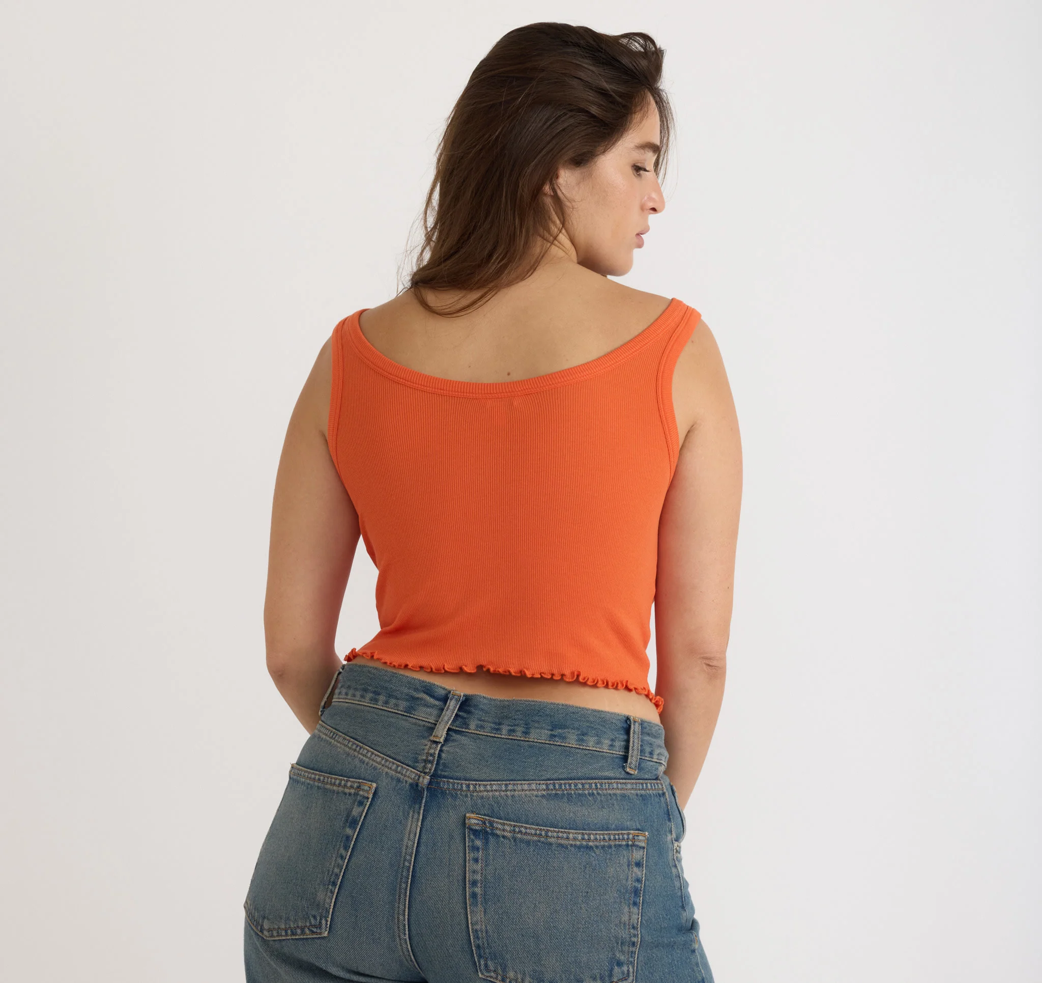Core Rib Crop Tank Top - Image 3