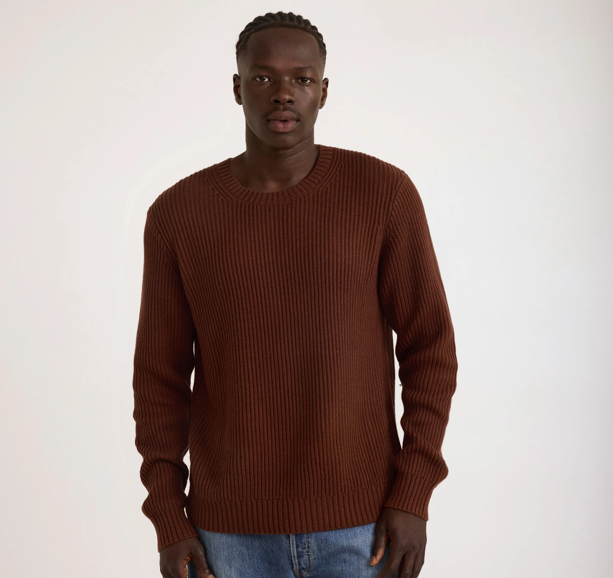 Soft Knit Chunky Crewneck Sweater - Image 2